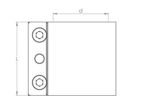 Rohrkupplung Standard mit EPDM-Gummidichtung - Zeichnung
