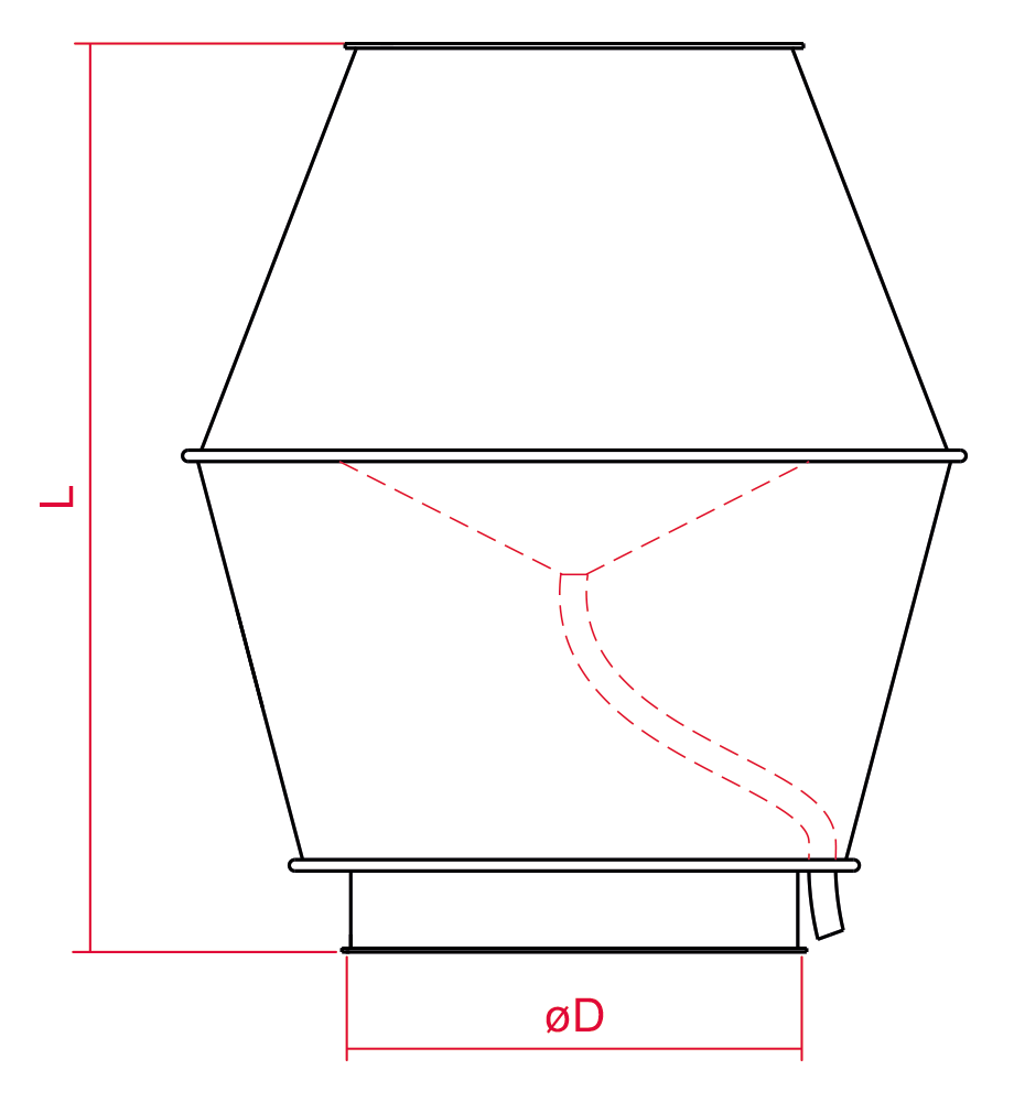 Deflektor Haube