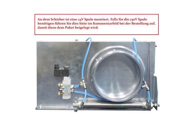 Schieber elektro-pneumatisch 24V/230V