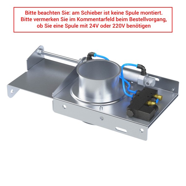 Schieber elektro-pneumatisch 24V/230V